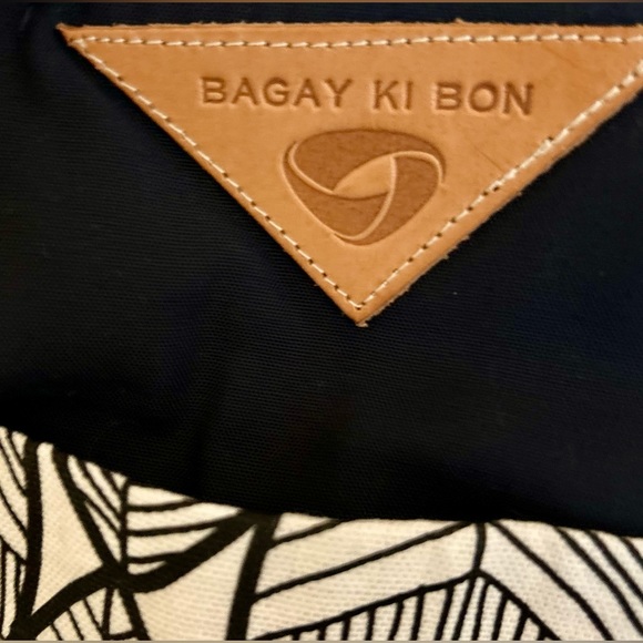 Handmade Artisan Burlap Tote by “Bagay Ki Bon” Creole, “Good Things” - Picture 7 of 11